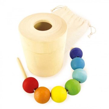 

Ulanik Montessori dřevěná hračka Pot and lacing