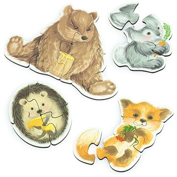 

Ulanik Dřevěné puzzle Lesní zviřata