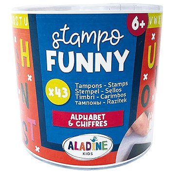 Aladine Dětská razítka Abeceda a číslice