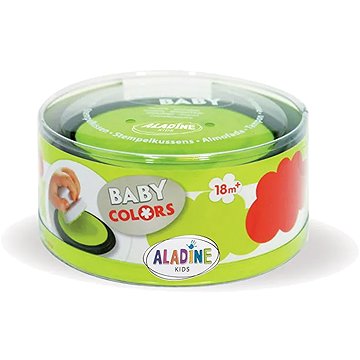 Aladine Razítkovací polštářky pro děti, červená a sv. zelená