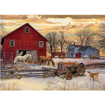 

Cobble Hill Puzzle Zima na farmě, 1000 dílků