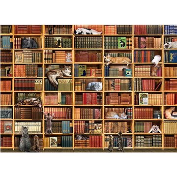 

Cobble Hill Puzzle Kočičí knihovna, 1000 dílků