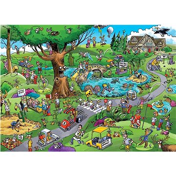 

Cobble Hill Puzzle DoodleTown: Typický golf, 1000 dílků