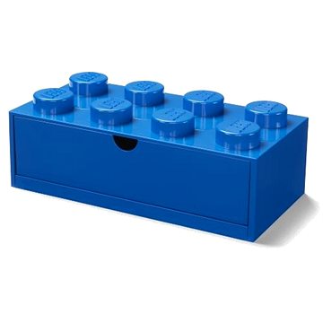 

LEGO stolní box 8 se zásuvkou modrý