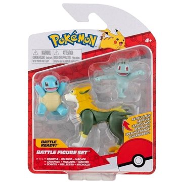

Pokémon figurky Squirtle Boltund a Machop