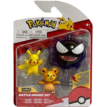 

Pokémon figurky Pikachu Gastly Teddiursa, 5 - 8 cm