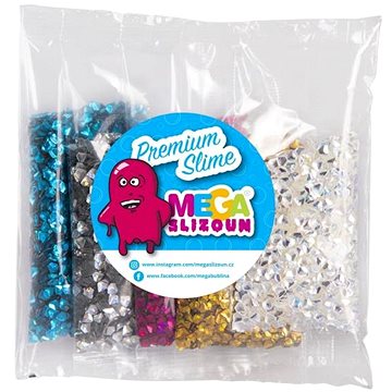 

Megabublina Megaslizoun Sada třpytek - diamanty, 5 druhů