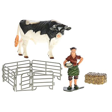 

MikroTrading Zoolandia Kráva s doplňky