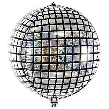 PARTYDECO Balón fóliový - 3d disco koule, 40 cm, 1 ks