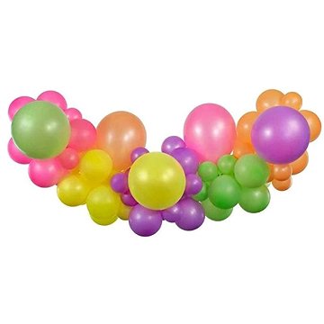 SMART BALLOONS Balónková girlanda, sada neon, 300 × 65 cm