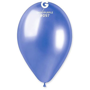 SMART BALLOONS Balónky chromované, fialové, lesklé, 33 cm, 50 ks