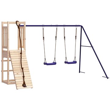 

Shumee Dětské hřiště na zahradu 308 × 184 × 169 cm, masivní borové dřevo