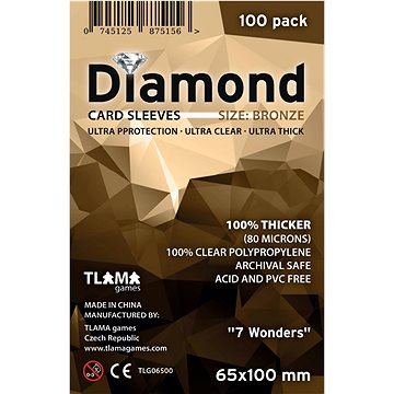 

TLAMA games Obaly na karty Diamond Bronze: "7 Wonders" (65 × 100 mm)