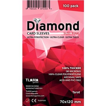 TLAMA games Obaly na karty Diamond Pink: Tarot (70 × 120 mm)