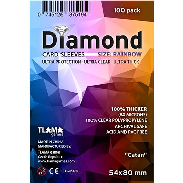 

TLAMA games Obaly na karty Diamond Rainbow: "Catan" (54 × 80 mm)