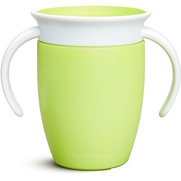 

Munchkin Juniorský netekoucí hrneček 360°s oušky 207 ml zelený
