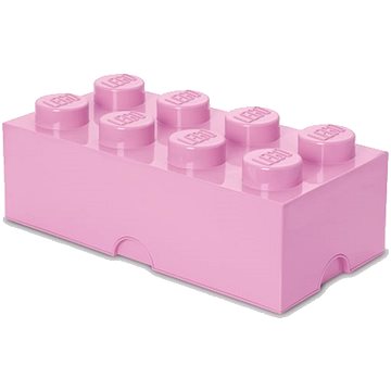 

LEGO Úložný box 8 250 x 500 x 180 mm - světle růžový