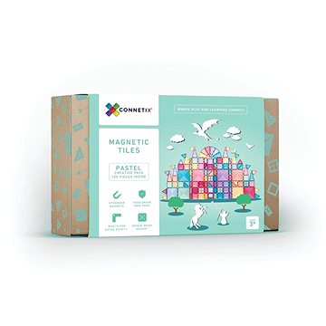 

Connetix Tiles - Magnetická stavebnice PASTEL 120 ks