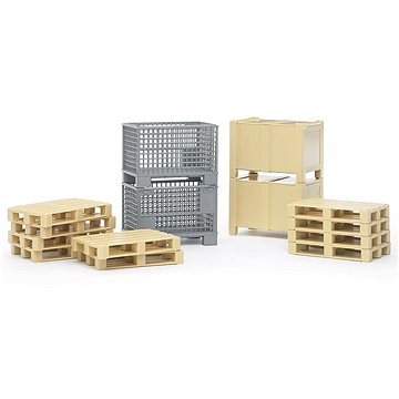 

Bruder 2415 Logistický set - palety a bedny