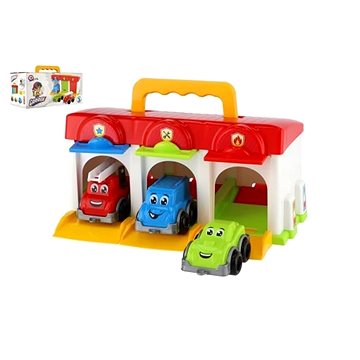 

Teddies Garáž s autíčky 3 ks + doplňky