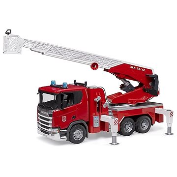 

Bruder 3591 Hasičský vůz Scania Super 560R s otočným žebříkem a vodní pumpou