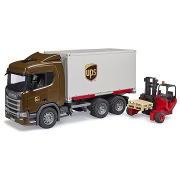 

Bruder 3582 Logistická Scania UPS s vysokozdvižným vozíkem