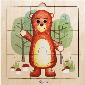 

Mašek Dřevěné puzzle - Medvěd