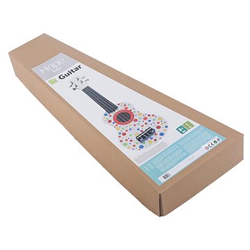 

Hope Toys Dětská dřevěná kytara s barevnými puntíky