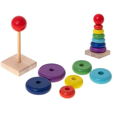 

KIK Pyramidová dřevěná věž 13 cm