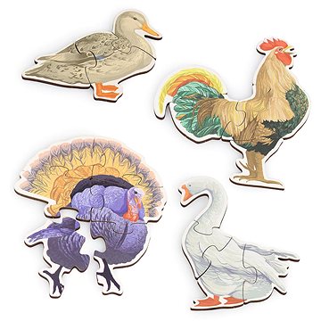 

Vemkel Dřevěné puzzle Farm Birds