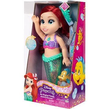 

Jakks Pacific Disney Princess zpívající panenka Ariel a Flounder – šupinka, 35 cm