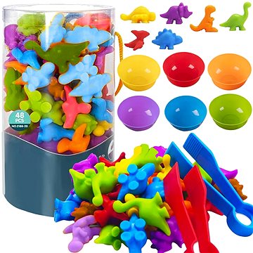 

Kruzzel 22496 Dinosauři vzdělávací sada montessori 48 ks