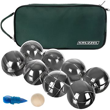 

Kruzzel 22915 Petanque sada 8 koulí obal nylon 7,3 cm