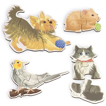 

VEMKEL Dřevěné puzzle Pets