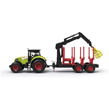 

Traktor s přívěsem, se zvukem a světlem, 12,5 × 34,5 cm