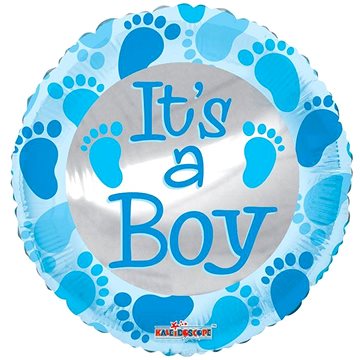 

SmartBalloons Foliový balón kulatý It´s a Boy 45 cm, Baby Shower