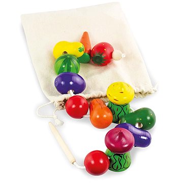 

ULANIK Montessori wooden lacing "Zelinová zahrada"
