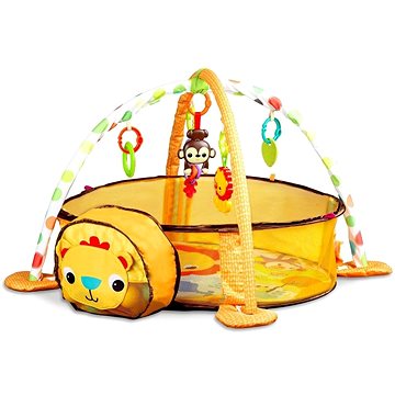 

ECOTOYS Velká vzdělávací podložka 3v1 s ohrádkou, 30 míčků ve tvaru lvíčka