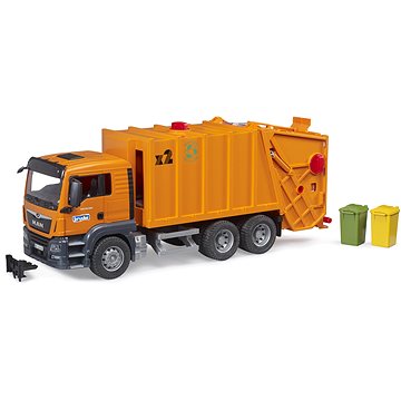 

Bruder 03760 Popelářské auto MAN TGS oranžové
