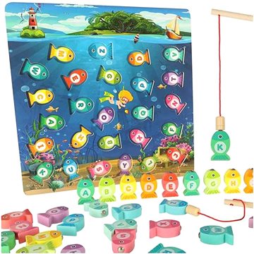 

MG Montessori Fishing dřevěná hra ulov rybičku