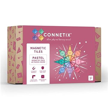 

Connetix Tiles Geometry Pastel (40 ks)