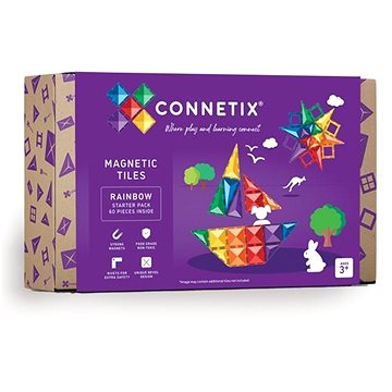 

Connetix Tiles Magnetická stavebnice (60 ks)