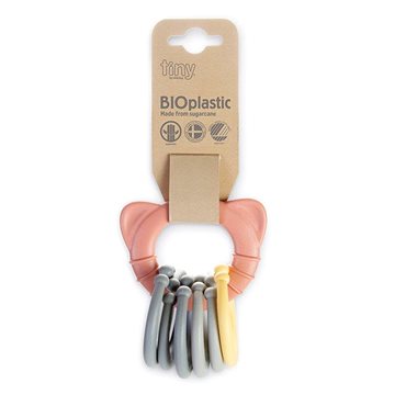 

Dantoy Tiny Bio plastové kroužky s kousátkem Coral 0 m+