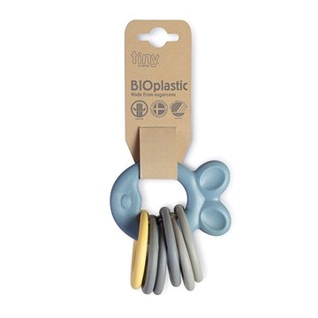 

Dantoy Tiny Bio plastové kroužky s kousátkem Blue 0 m+