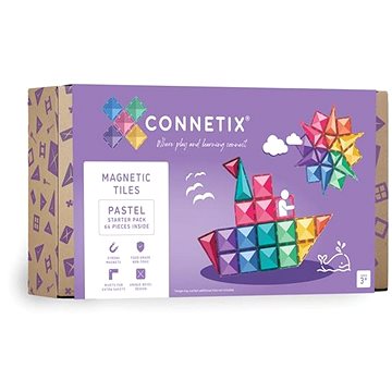 

Connetix Tiles - Magnetická stavebnice PASTEL 64 ks
