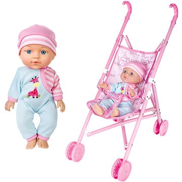 

Wiky Miminko se zvuky a kočárkem 27 cm