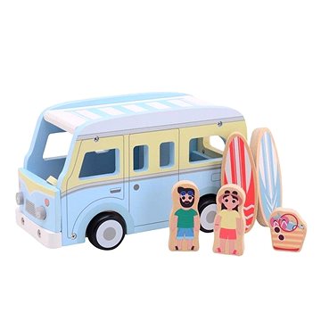 

Jouéco Dřevěný plážový retro karavan 7 ks 18 m+