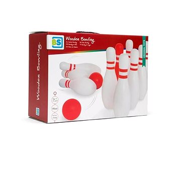 

BS Toys Bowling - červená & bílá