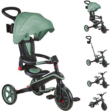 

Globber Tříkolka dětská skládací 4v1 - Olive