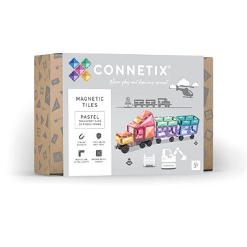 

Connetix Tiles Magnetická stavebnice Pastel Transport 50 ks